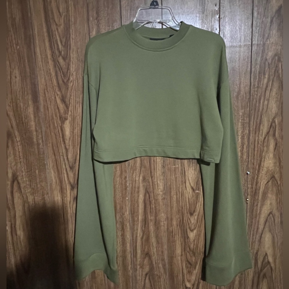 Puma x Rihanna Extra Long Sleeve Cropped Sweatshirt